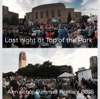 Top of the Park Wraps Up - Ann Arbor Summer Festival 2016