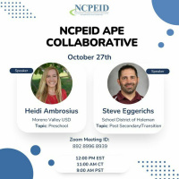 NCPEID October Collaborative: Pre-School  Post Secondary Transition