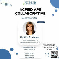 NCPEID December Collaborative: Special Education Law with Dr. Cynthia Vargas