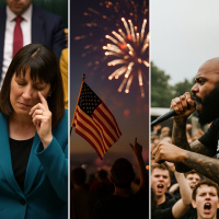 Two-tear Reeves, celebrating America and Broadcasting Hate Speech