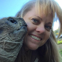 Margaret Rousser – Conservation manager at Oakland Zoo Making more time for enrichment  training