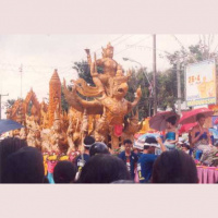 The Candle Festival in Ubon Ratchathani province in Thailand