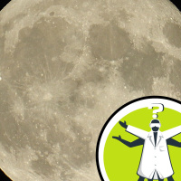 Could you deflect a laser around the Moon?