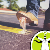 Why is Blu-Tack sticky?