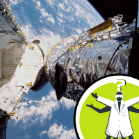 How do we clean the Hubble Telescope mirror?