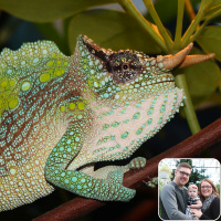 111: Trioceros montium, the mountain chameleon