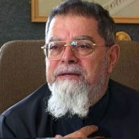 ING 05 - A Palestinian for peace, Abuna Elias Chacour, Melkite Archbishop, at Mar Elias College, Ibillin, Galilee