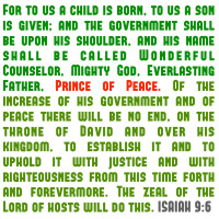 290 Prince Of Peace (Isaiah 9:6) Sermon