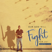 414 Our God Will Fight For Us (Nehemiah 4:16-23) Sermon Audio