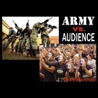 In the Audience or the Army?