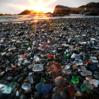 Broken beautiful sea glass