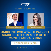 Episode #408 Interview with Patricia Soares - GTeX Member Of The Month January 2023
