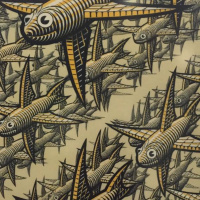 Haag dag 2: Forsta forelasningen, MC Escher Burgare