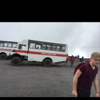 To Sicily: Four wheel drive coaches on Mount Etna
