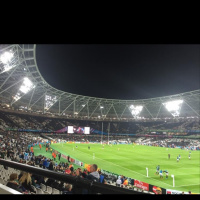 Into the Olympic Stadium for Argentina vs South Africa in the Rugby World Cup