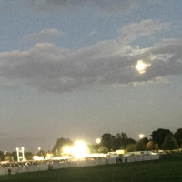 Richmond Old Deer Park rugby World Cup fan zone from the outside in September 2015