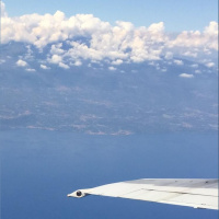 To Sicily: Mid air meal