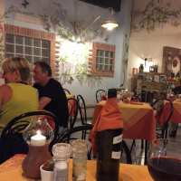 To Sicily: Drowsy dinner in Taormina