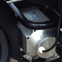 Recumbent bike and an old bloke