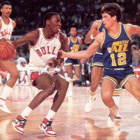 Michael Jordans rookie NBA season - Bulls at Celtics (Mar 6), vs Clippers (Mar 8), vs Jazz (Mar 9) - 1985 - NB85-22