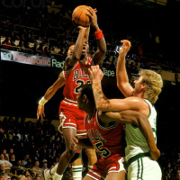 Michael Jordans third NBA season - March 31 through April 19, 1987 - NB87-12