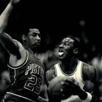 Michael Jordans rookie NBA season - Bulls at 76ers (Feb 1), vs Pistons (Feb 12) - 1985 - NB85-19