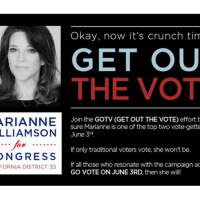 Marianne Wiliamson for Congress!
