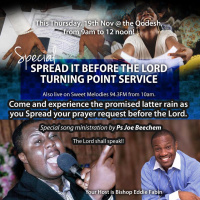 Spread It Before the Lord Turning Point Service