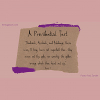 A Providential Test