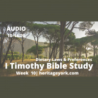 I Timothy {Week 10} Dietary Laws