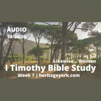 I Timothy {Week 7}