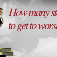 HOW MANY STEPS TO GET TO WORSHIP?