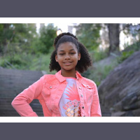 Young gifted author performer and entrepreneur Kaylani Randall is a brain!