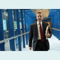 Education Secretary Michael Gove talks to First News