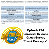 UUOP # 294 - Universal Orlando Guests Survey Event Concepts