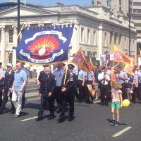 Navin Shah AM speech at anti fire cuts demo