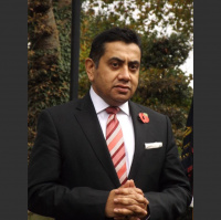 Lord Ahmad of Wimbledon at John Vallentin VC paving stone ceremony