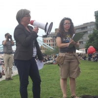 Speech by @carolinerussell AM at road deaths vigil outside City Hall