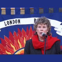Kate Hoey MP at Fire Brigades Union protest