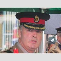 Colonel Hugh Bodington speaking at Frederick Holmes VC ceremony