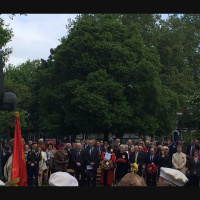 Simon Hughes MP at Victory Day, Soviet War Memorial