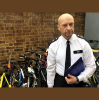 Sgt Ian Ring talks about the 100 stolen bikes at Kennington Police Station