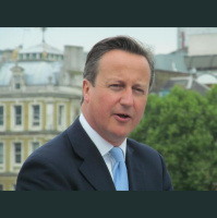 David Cameron speaking at D-Day 70th anniversary event at HMS Belfast