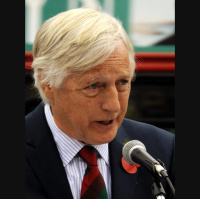 Colin McKenzie speaking at Albert McKenzie VC memorial unveiling