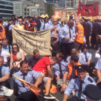Stephen Knight AM speech at anti fire cuts demo