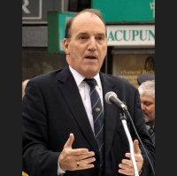 Sir Simon Hughes speaking at Albert McKenzie VC memorial unveiling