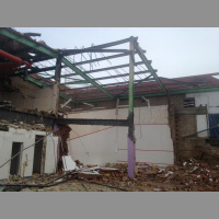 Cllr Peter John at the demolition of the Elephant  Castle Leisure Centre