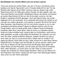 DO der 2. Fastenwoche - Lukas 16, 19-31