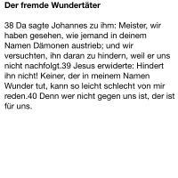 MI 7.Woche - Markus 9, 38-40