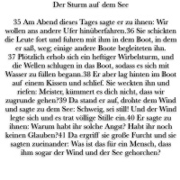 SA 3.Woche - Markus 4, 35-41